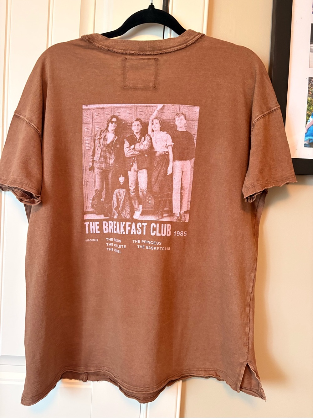 AERIE- Women’s oversized Rust/Pink Short-Sleeve graphic Tee